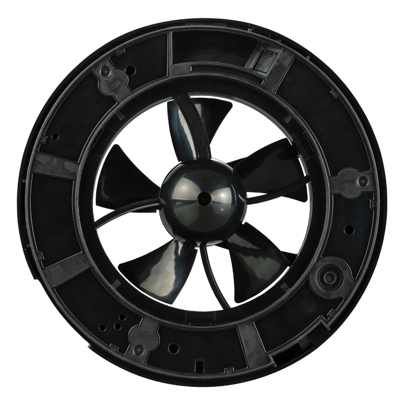 Blauberg O2 Supreme black - Ventiladores axiales inteligentes para ventilación de extracción con módulos Wi-Fi integrados