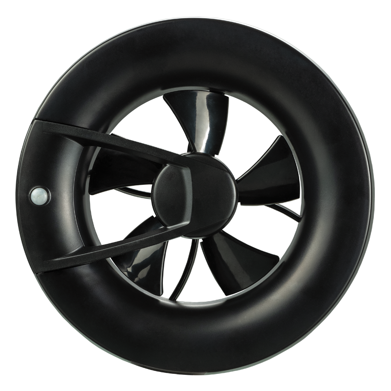 Blauberg O2 Supreme black - Ventiladores axiales inteligentes para ventilación de extracción con módulos Wi-Fi integrados