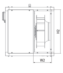 Blauberg Iso-VK 315 2D (400/60) - Dimensiones