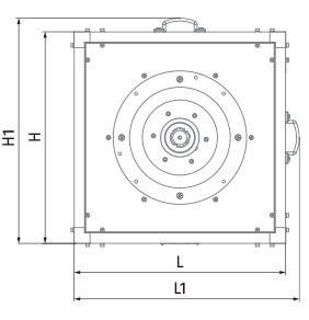 Blauberg Iso-VK 315 2D (400/60) - Dimensiones