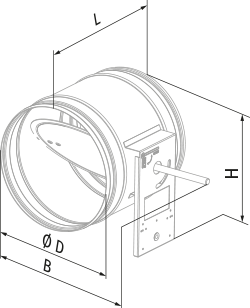 Blauberg VKA 160 - Dimensiones