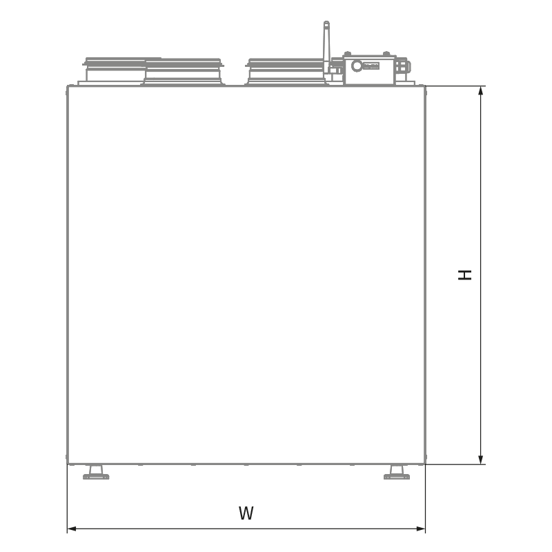 Blauberg KOMFORT Roto EC S 202 R S21 - Dimensiones