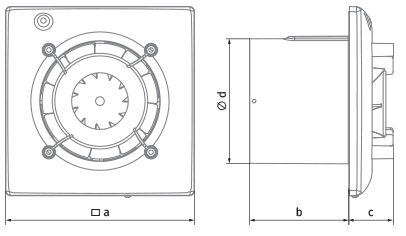 Blauberg Omega 100 - Dimensiones