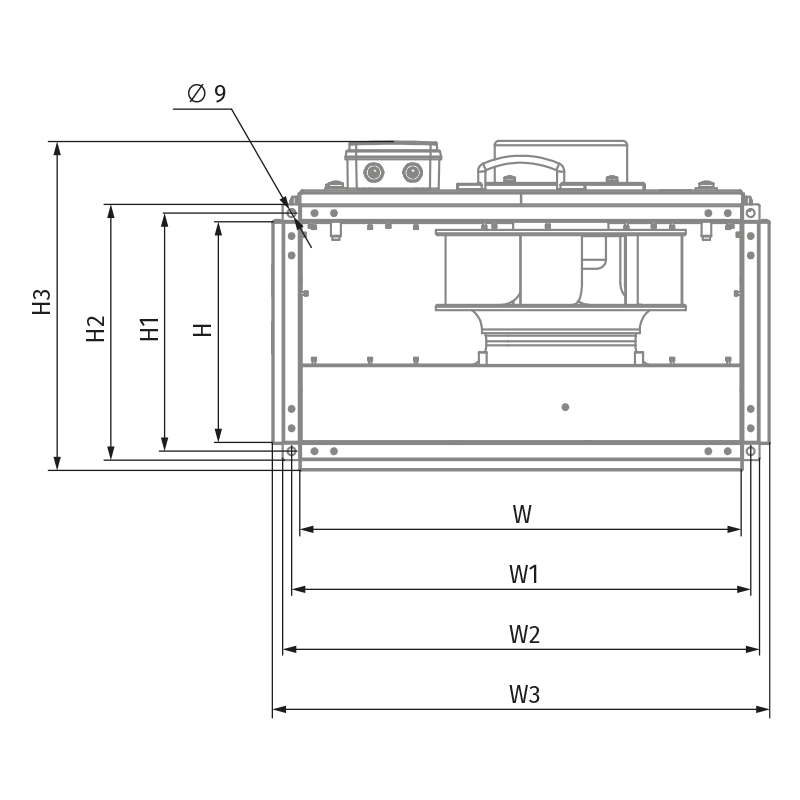 Blauberg Box-I EC 30x15-1 max  - Dimensiones