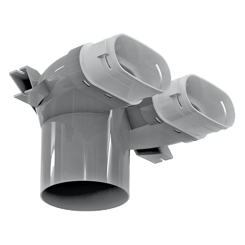 Series Blauberg Connectors 52 mm - Systema 52 - Sistema de conductos semirrígidos