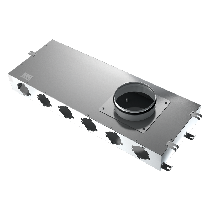 Series Blauberg Metal air distribution boxes 75 mm - Systema 75 - Sistema de conductos semirrígidos