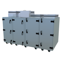 Pre-configured commercial AHU - UTAS centralizadas con recuperadores de calor - Series Blauberg BlauAir BLS CFV