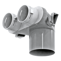 Sistema de conductos semirrígidos - Distribución de Aire - Series Blauberg Connectors 75 mm