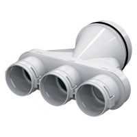 Sistema de conductos semirrígidos - Distribución de Aire - Series Blauberg Plastic air distribution boxes 63 mm