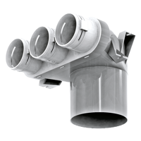 Sistema de conductos semirrígidos - Distribución de Aire - Series Blauberg Connectors 63 mm