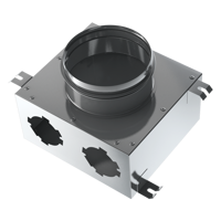 Sistema de conductos semirrígidos - Distribución de Aire - Series Blauberg Metal air distribution boxes 63 mm