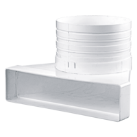Sistema de conductos de plástico - Distribución de Aire - Series Blauberg BlauPlast USN-90°
